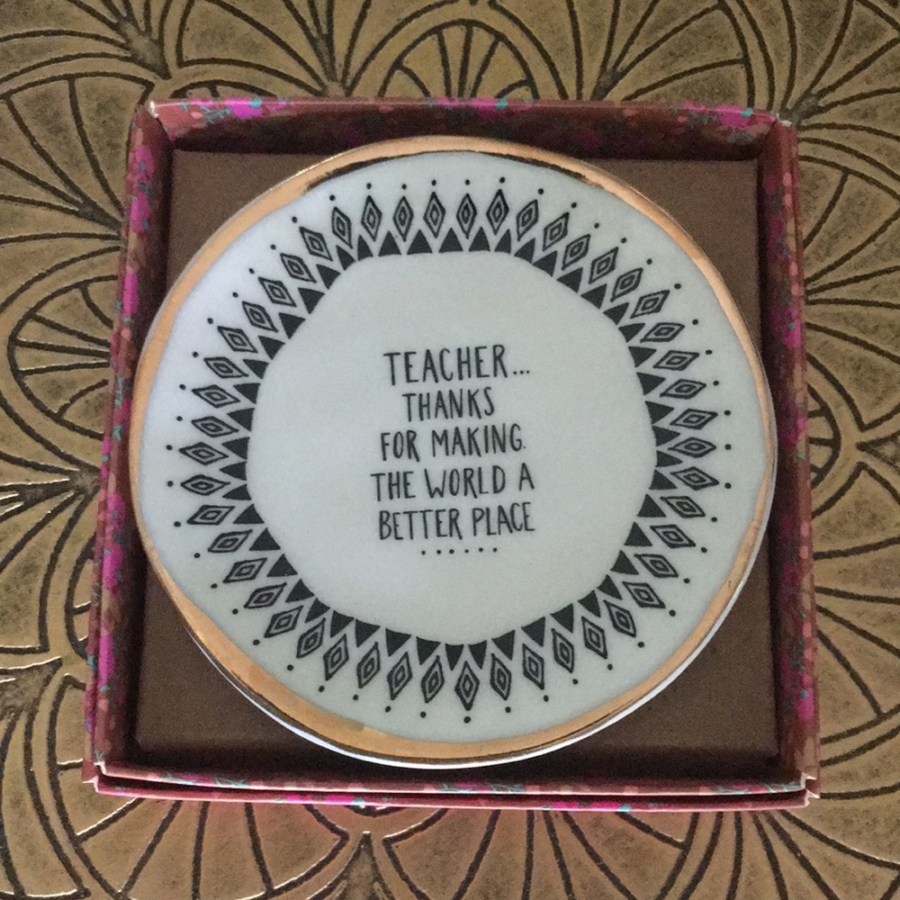 Teacher Gift Trinket Dish - New in Box